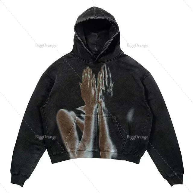Punk Style Streetwear Halloween Pullover Hoodies