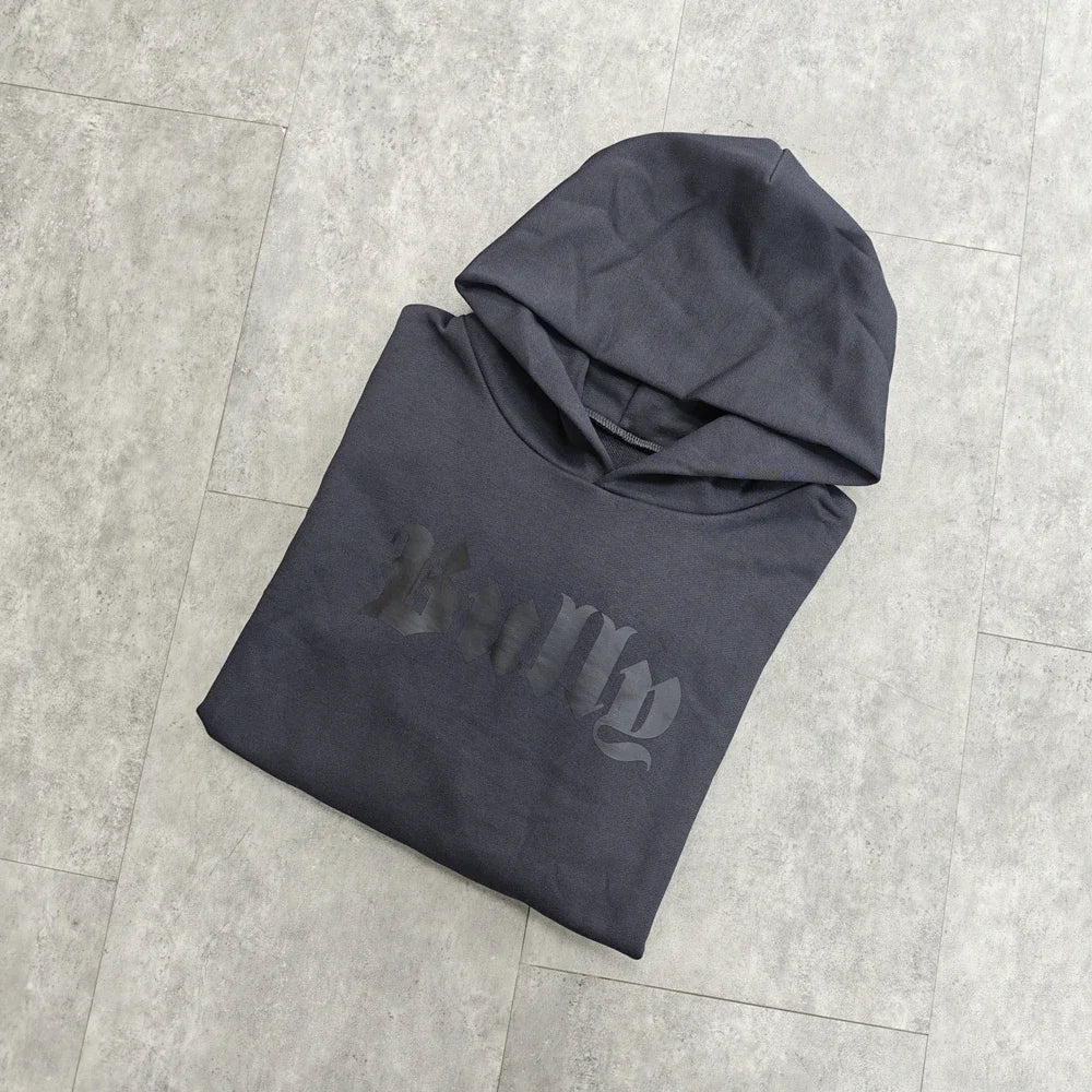 Bully Streetwear Oversize Vintage Loose Hoodie Pants Set