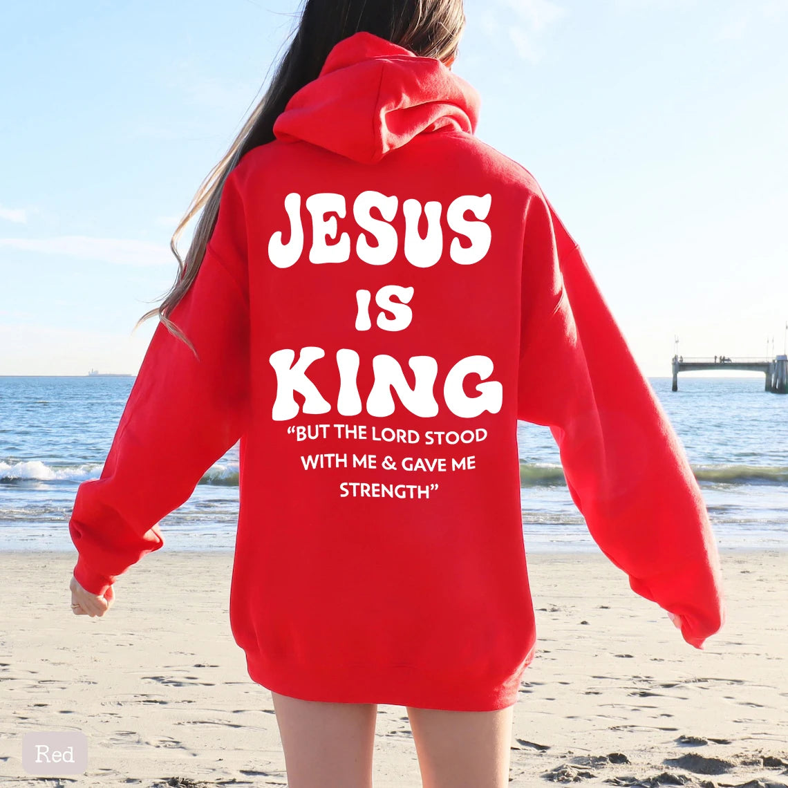 Jesus Is King Christian Hoodies