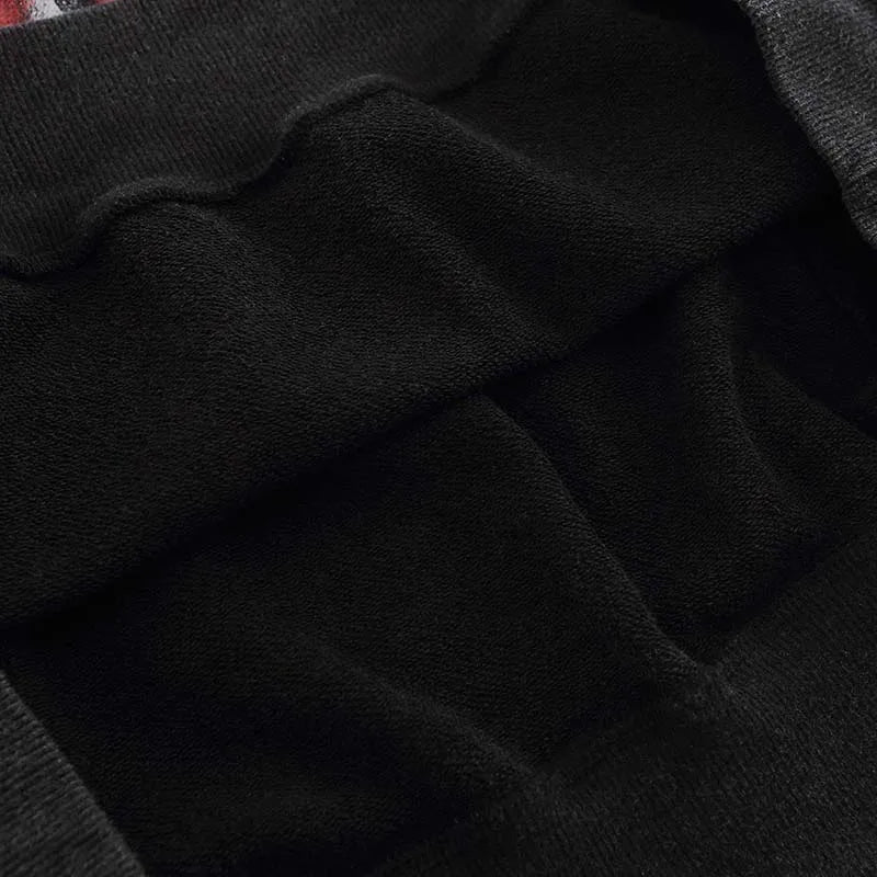 Human Peace Graphic Hoodie Black Washed