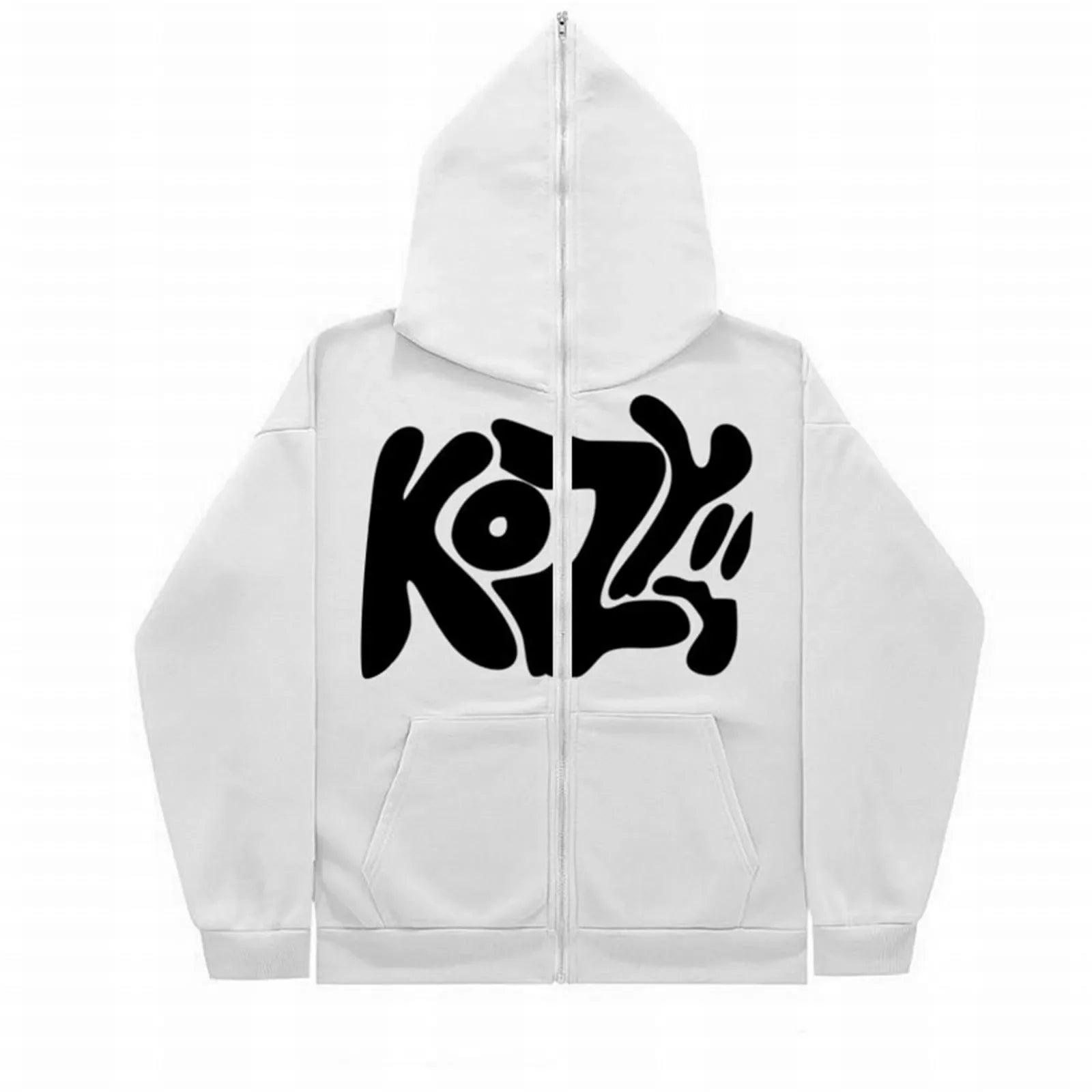 "KOZY" Fashionable Streetwear Full Zip Hoodie