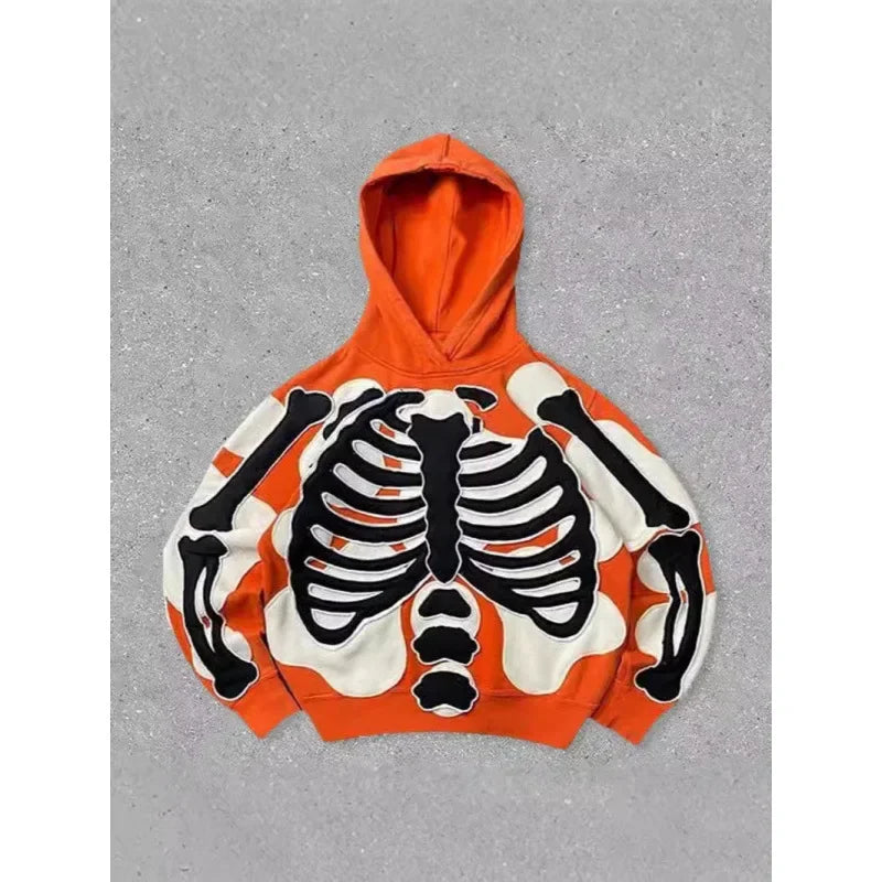 New Fashionable Halloween Harajuku Skeleton Hoodies