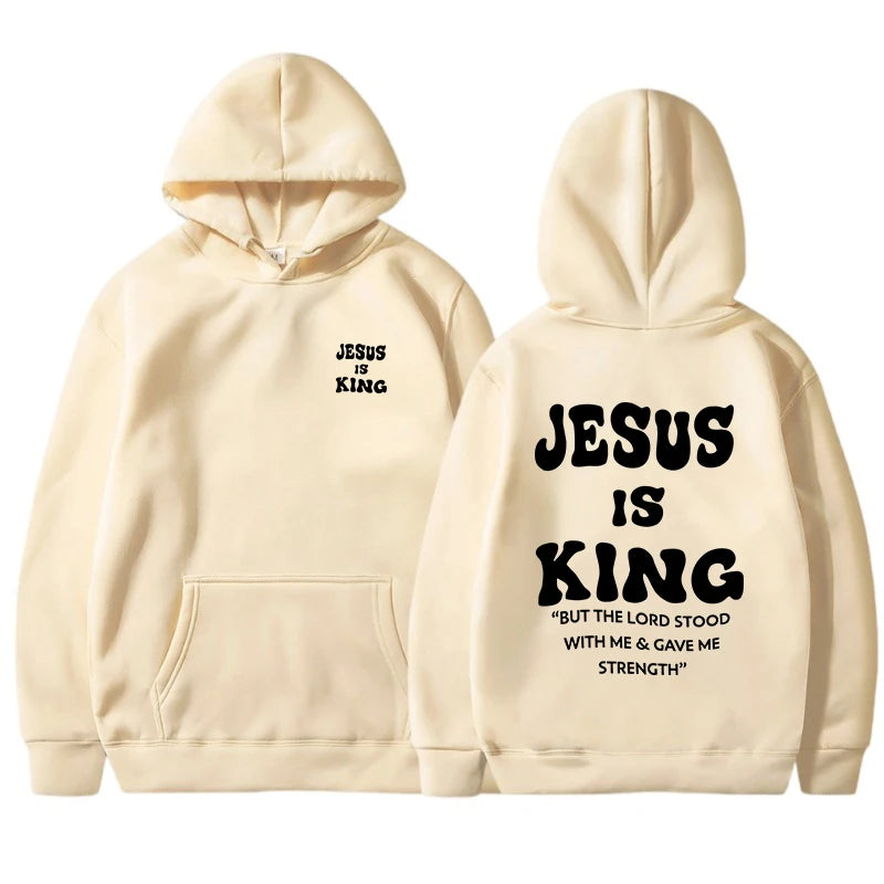 Jesus Is King Christian Hoodies