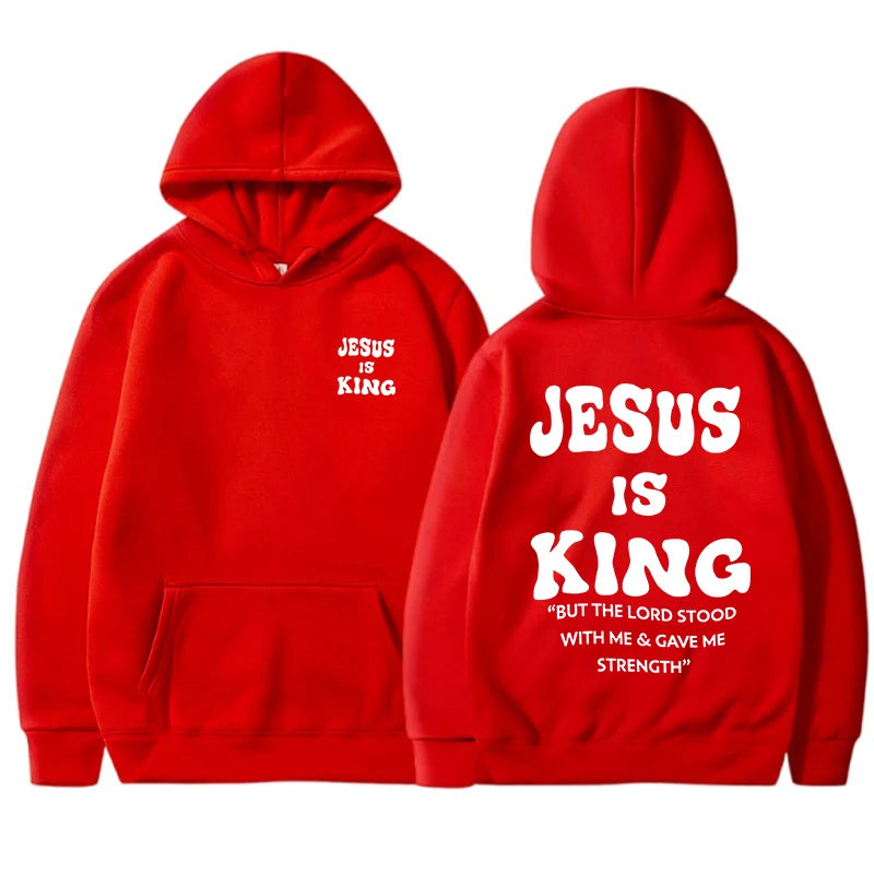 Jesus Is King Christian Hoodies