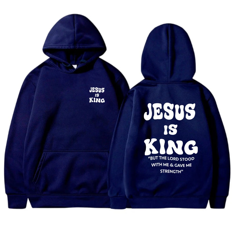 Jesus Is King Christian Hoodies