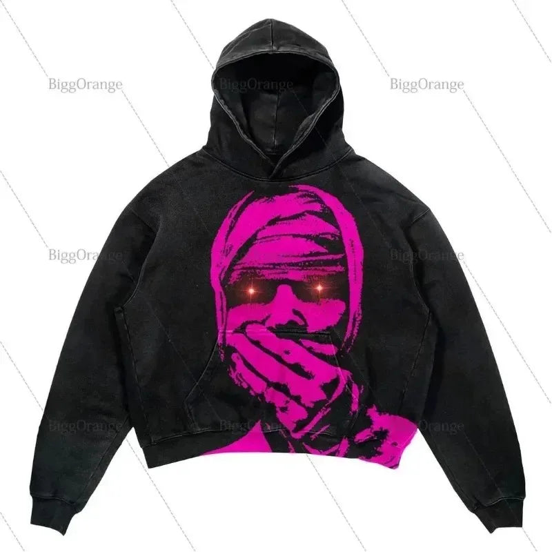 Punk Style Streetwear Halloween Pullover Hoodies