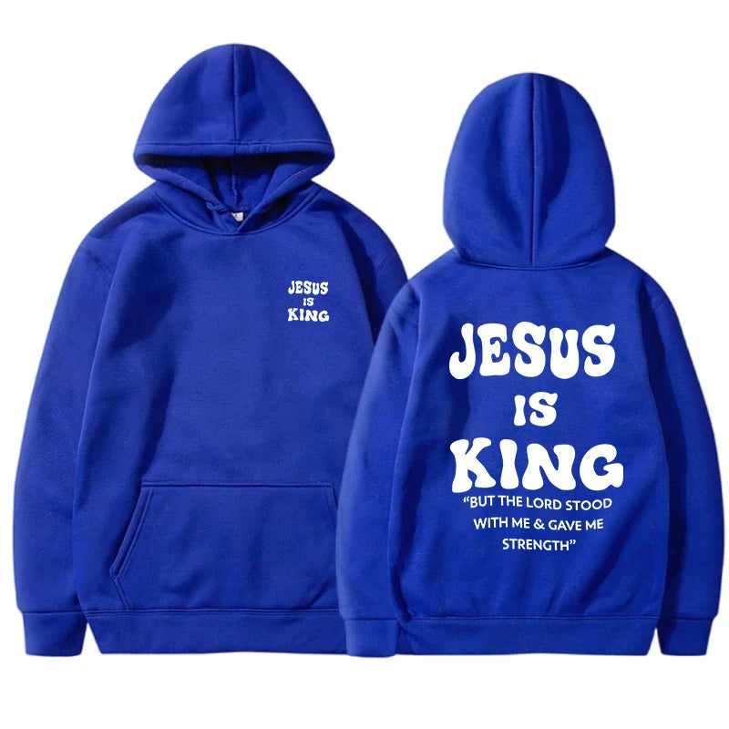 Jesus Is King Christian Hoodies