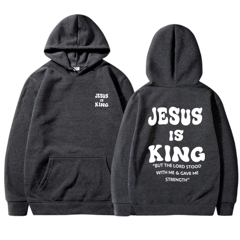 Jesus Is King Christian Hoodies