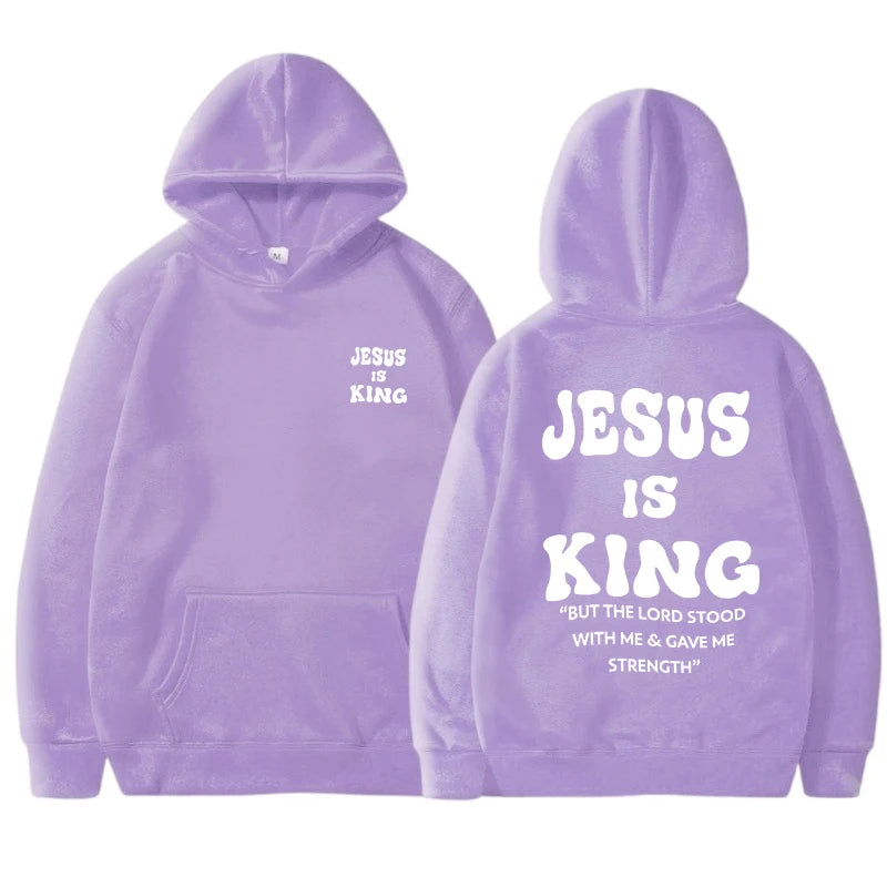 Jesus Is King Christian Hoodies