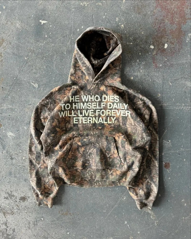 Oversized Camouflage Streetwear Pullover