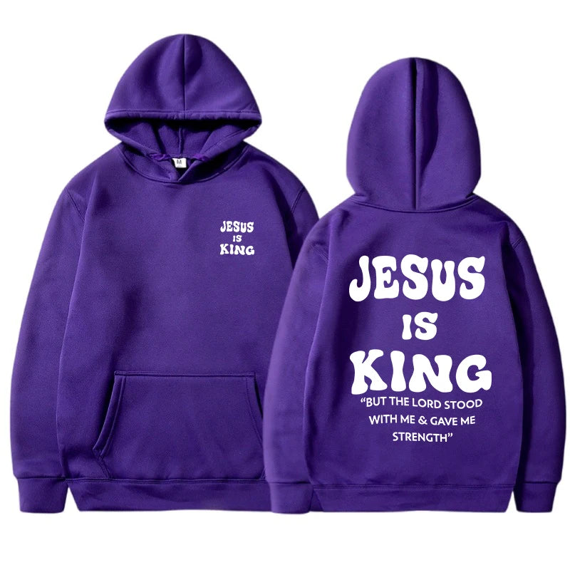 Jesus Is King Christian Hoodies
