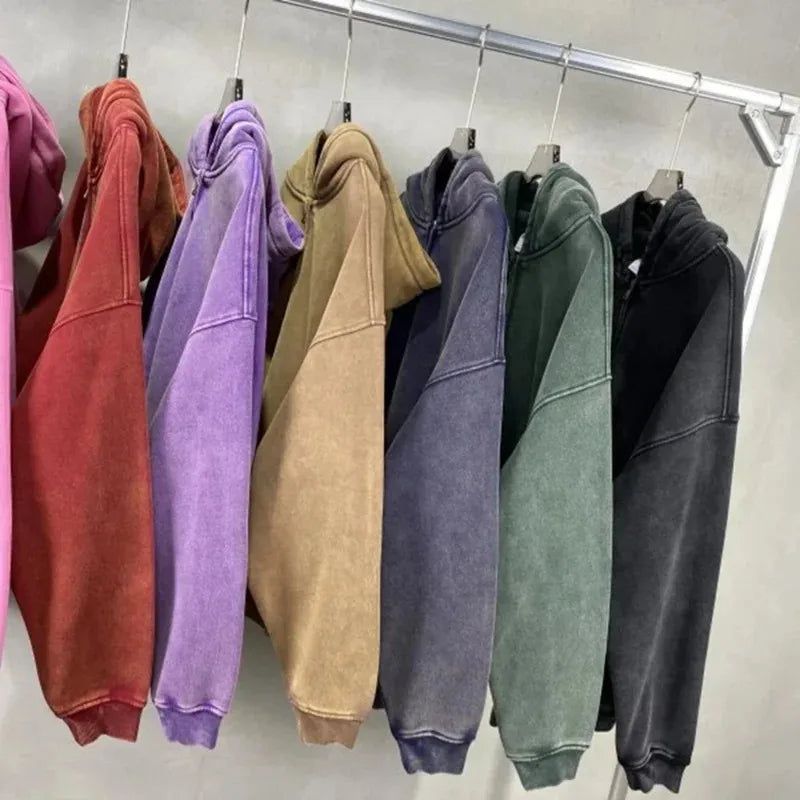 Acid Wash Hoodie Hoodies Oversized Unisex