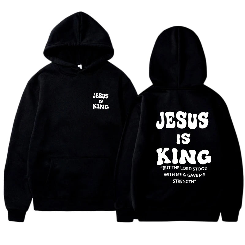 Jesus Is King Christian Hoodies