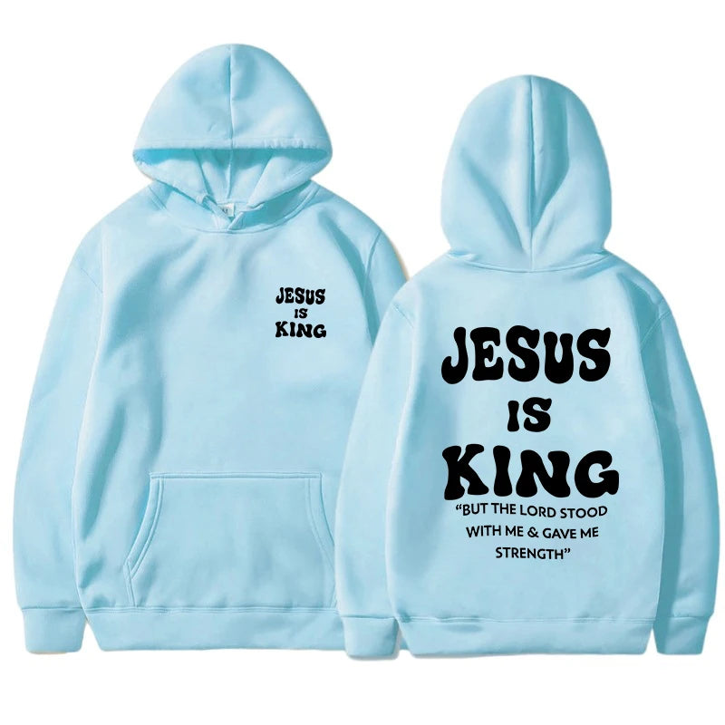 Jesus Is King Christian Hoodies