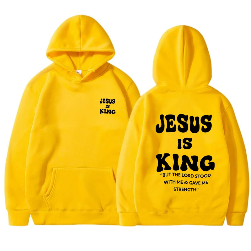 Jesus Is King Christian Hoodies