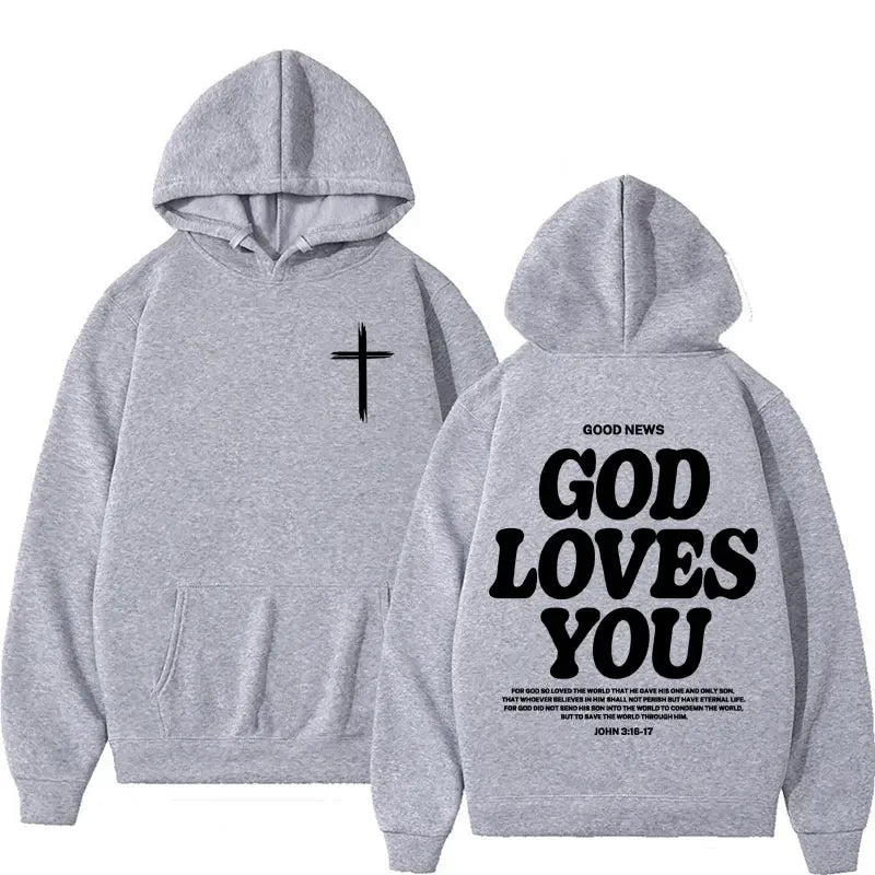 Christian Hoodie God Loves You