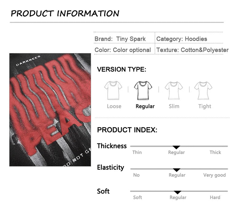 Human Peace Graphic Hoodie Black Washed