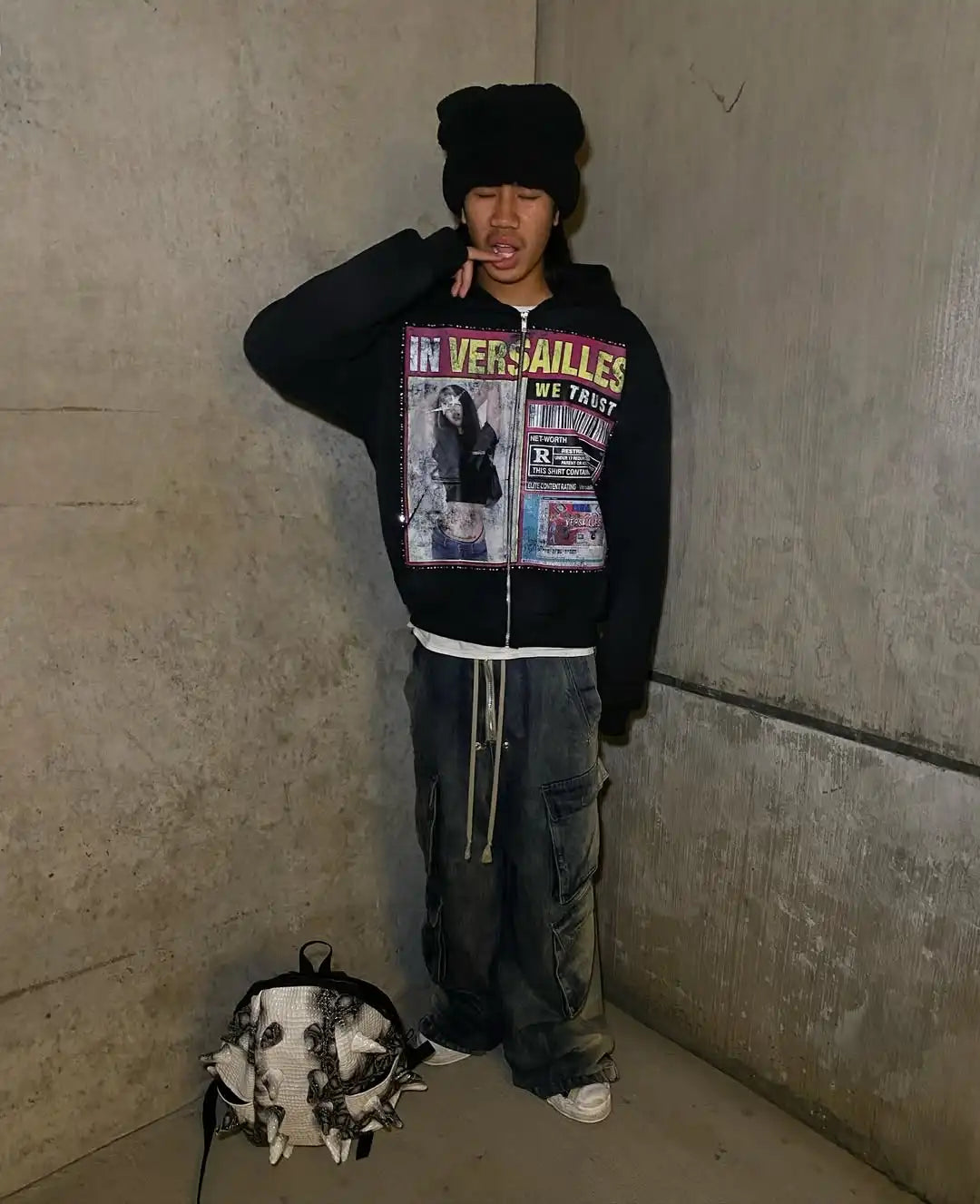 Retro Streetwear Fashion Printed Hoodie