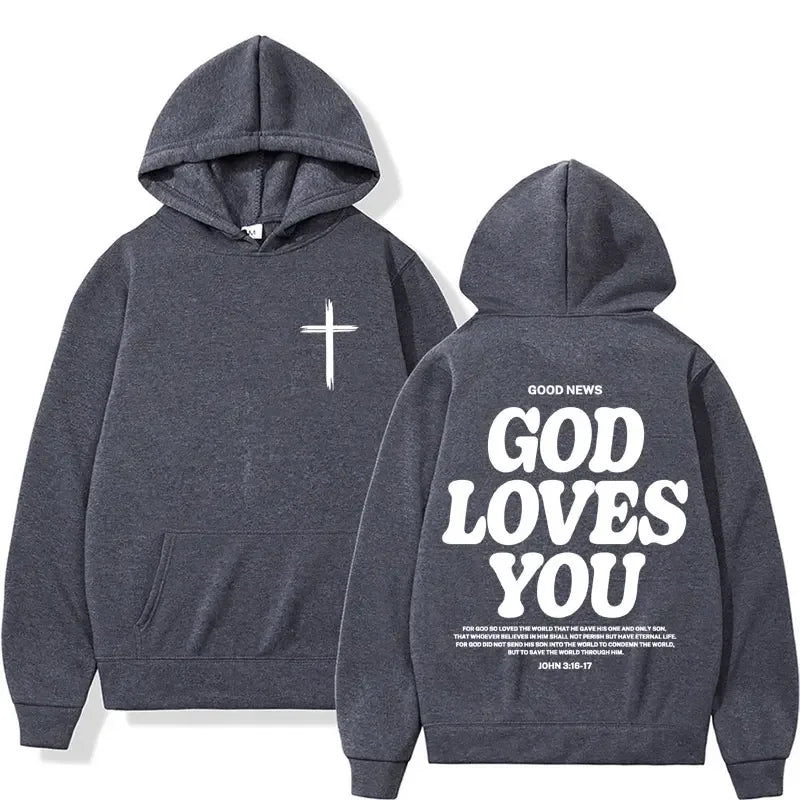 Christian Hoodie God Loves You