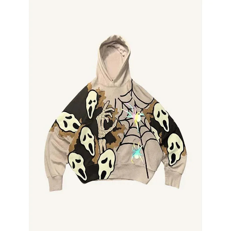 New Fashionable Halloween Harajuku Skeleton Hoodies