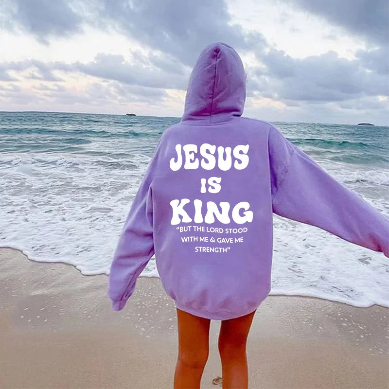 Jesus Is King Christian Hoodies