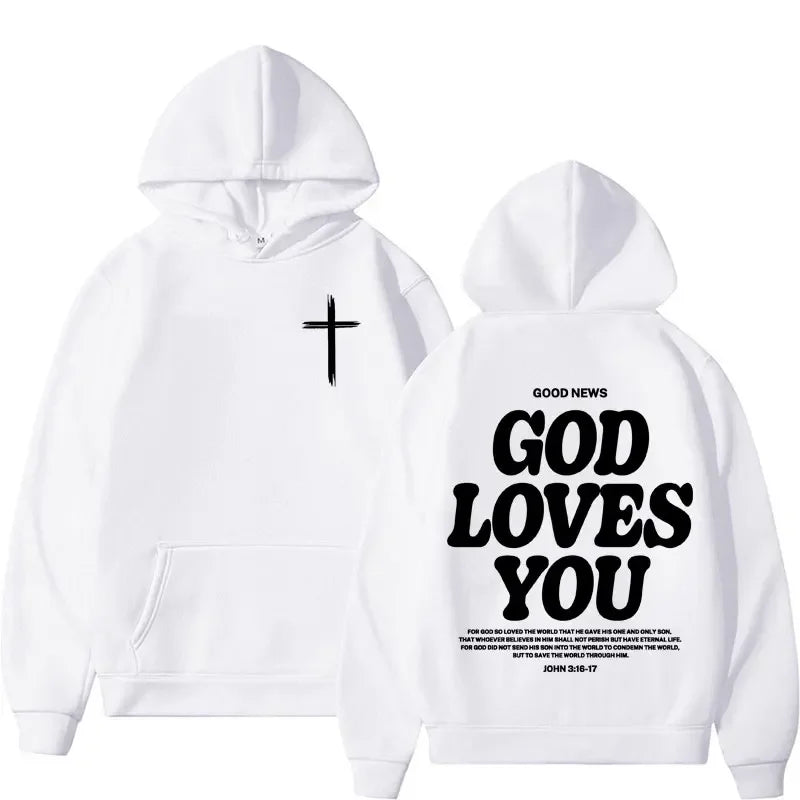 Christian Hoodie God Loves You