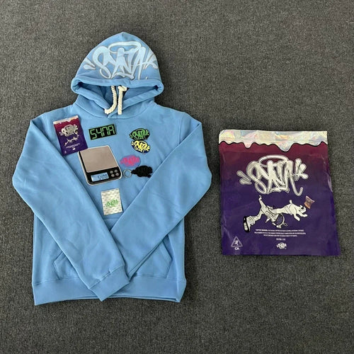 "Sy-world" Cotton Casual Loose Tracksuit