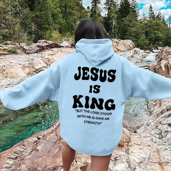 Jesus Is King Christian Hoodies