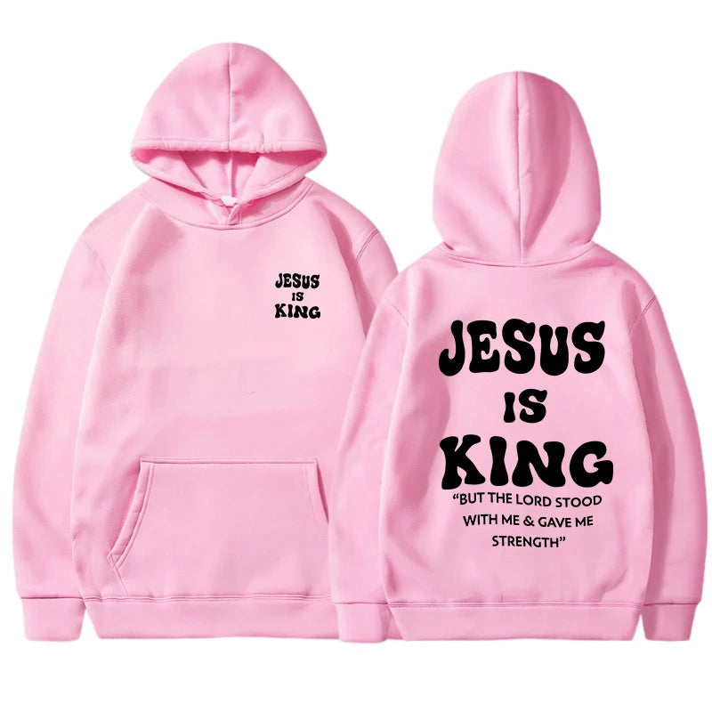 Jesus Is King Christian Hoodies