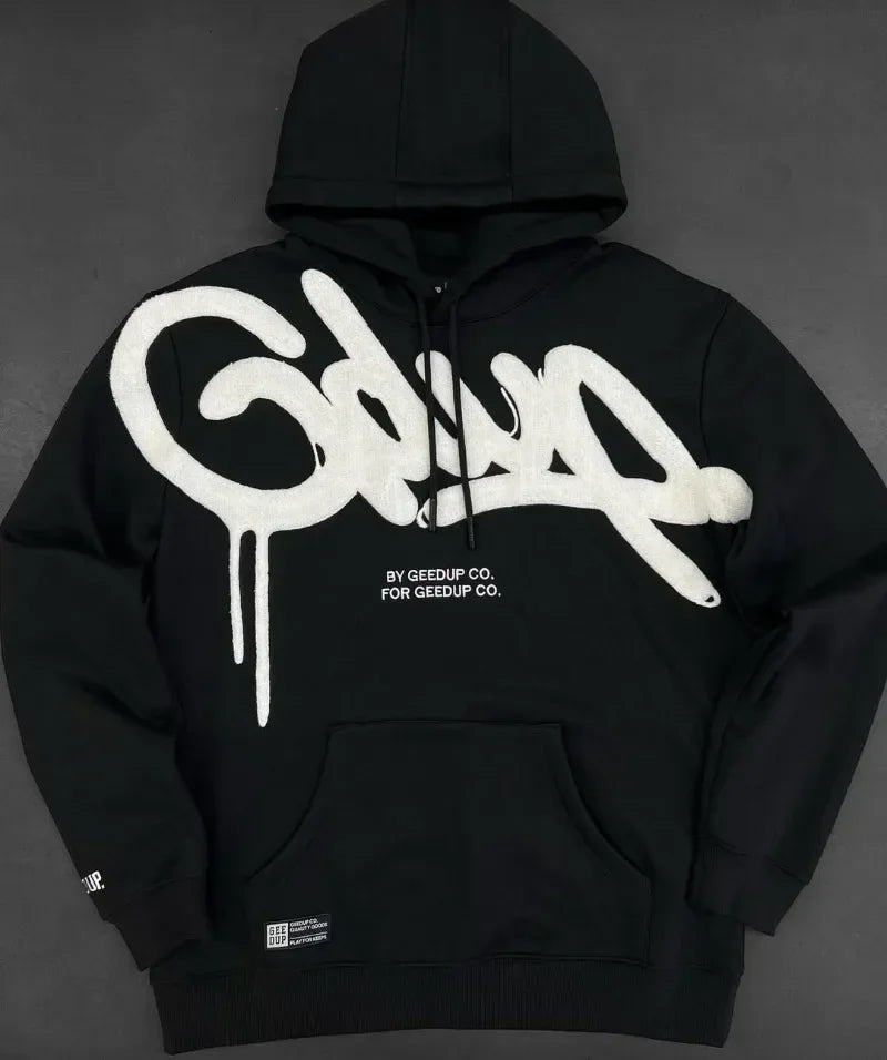 GEEUP Graffiti Logo Hooded Sweatshirts