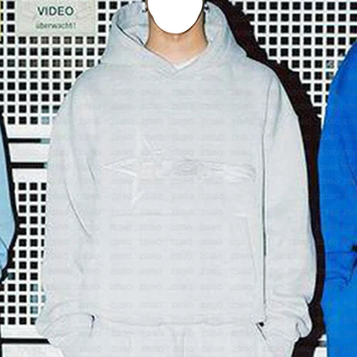 NOFS Letter Embroidery Fashion Brand Loose Oversized Hoodie Y2K