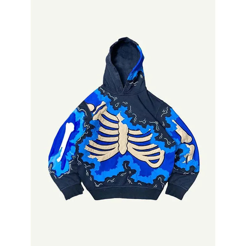 New Fashionable Halloween Harajuku Skeleton Hoodies