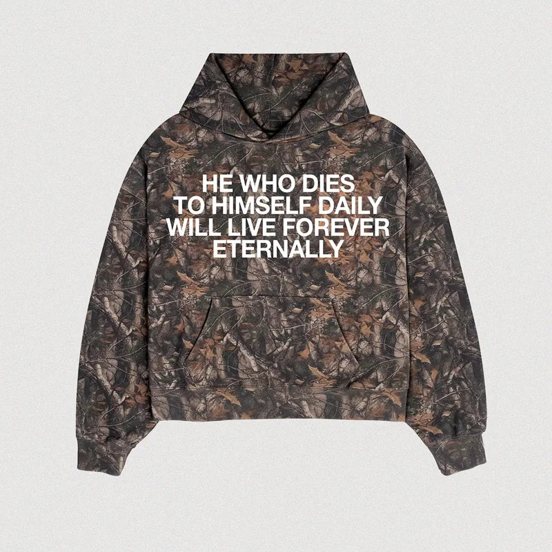 Oversized Camouflage Streetwear Pullover