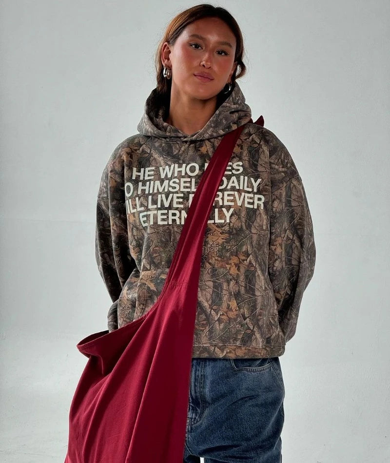 Oversized Camouflage Streetwear Pullover
