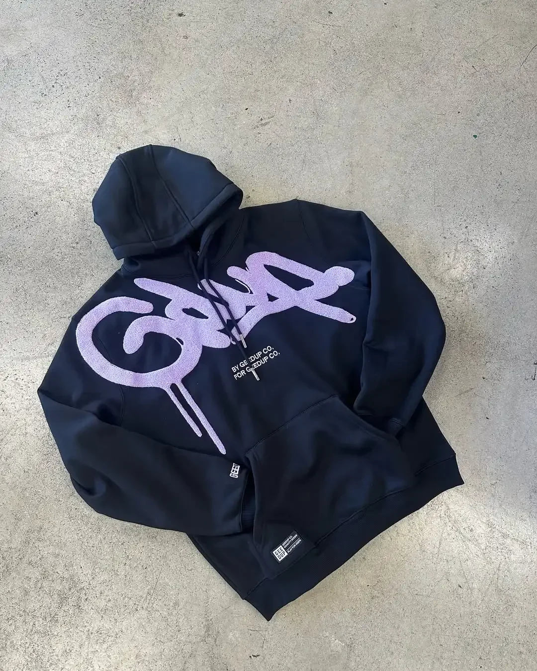 GEEUP Graffiti Logo Hooded Sweatshirts