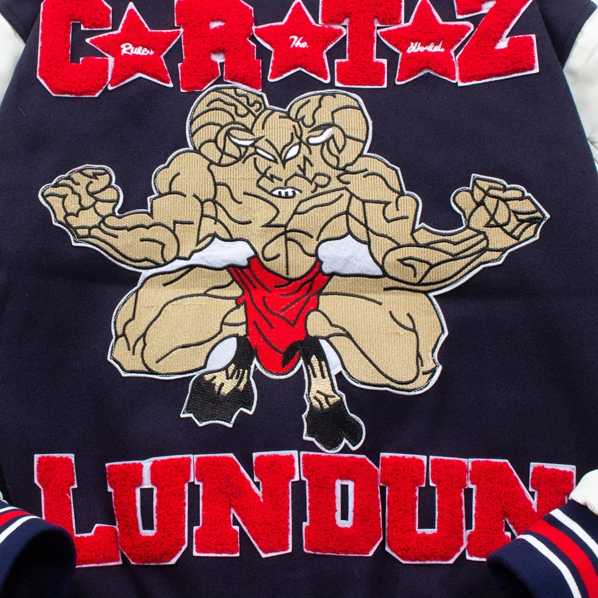 LUNDUN Brand Luxury Oversize Streetwear Embroidery Patch Jacket For Men