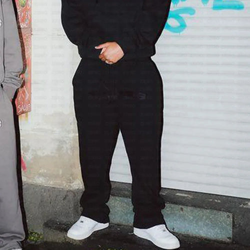 NOFS Letter Embroidery Fashion Brand Loose Oversized Hoodie Y2K