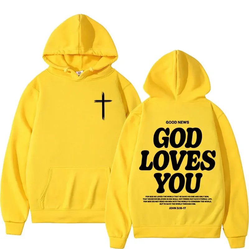 Christian Hoodie God Loves You