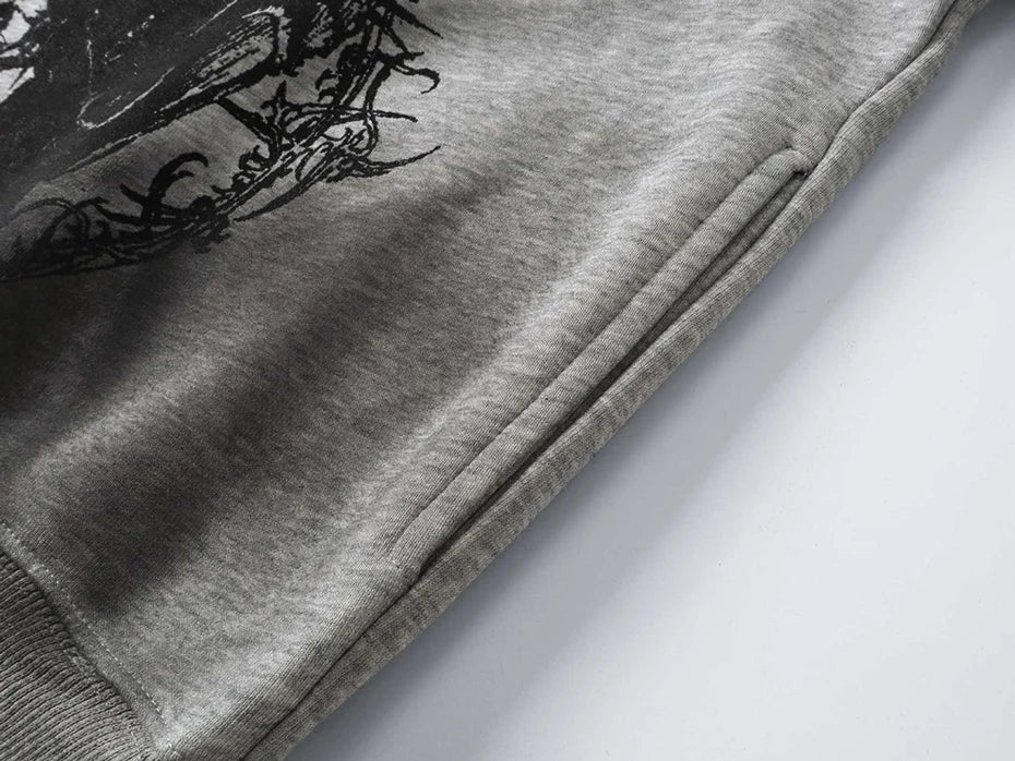 Fur Collar Hoodies Jackets Y2K