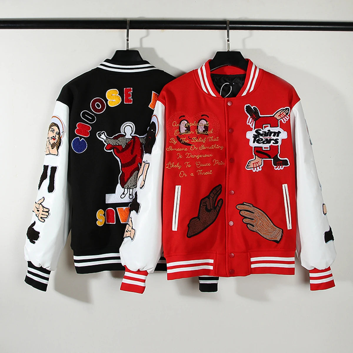 Embroidery Patch Graphic Streetwear Oversize Jacket