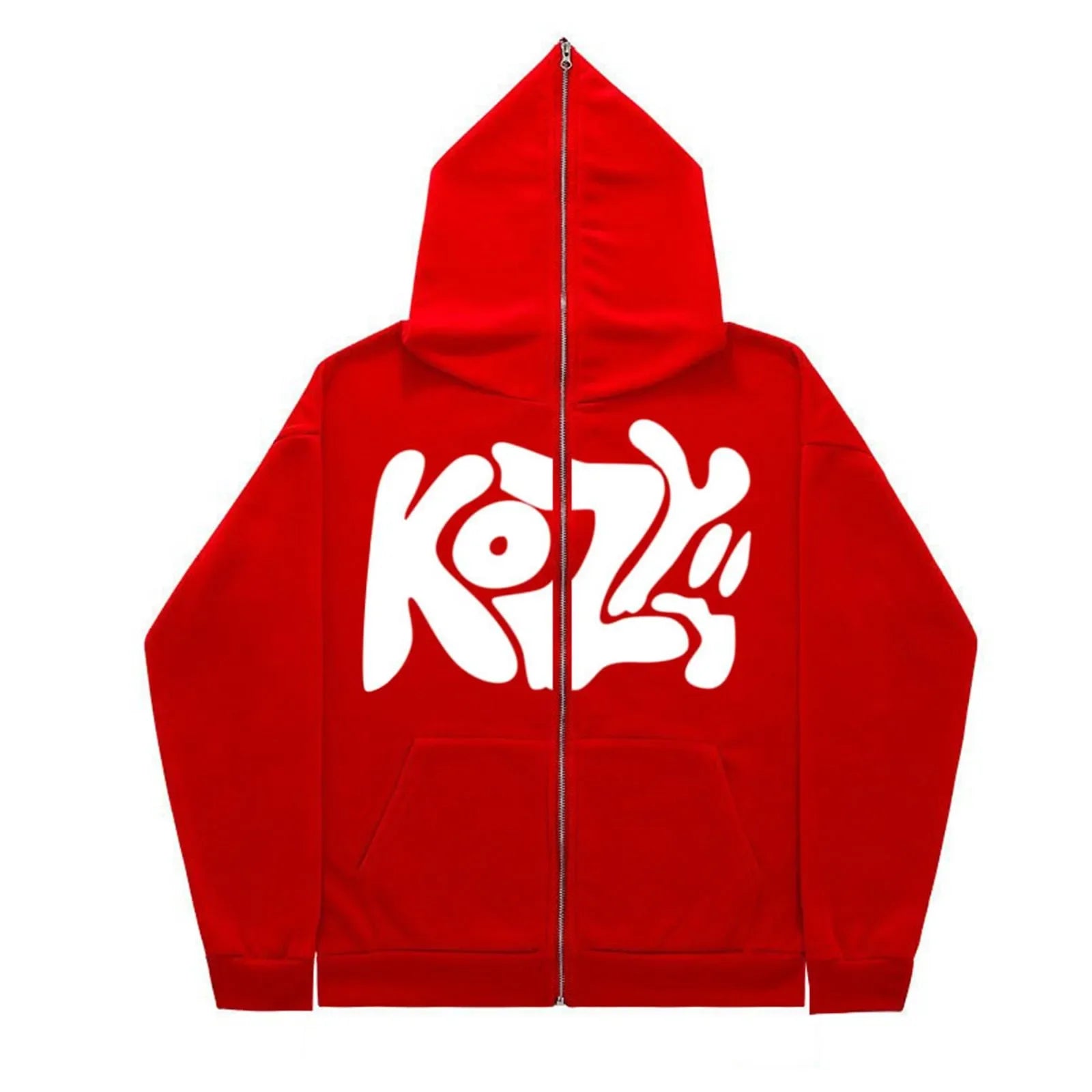 "KOZY" Fashionable Streetwear Full Zip Hoodie