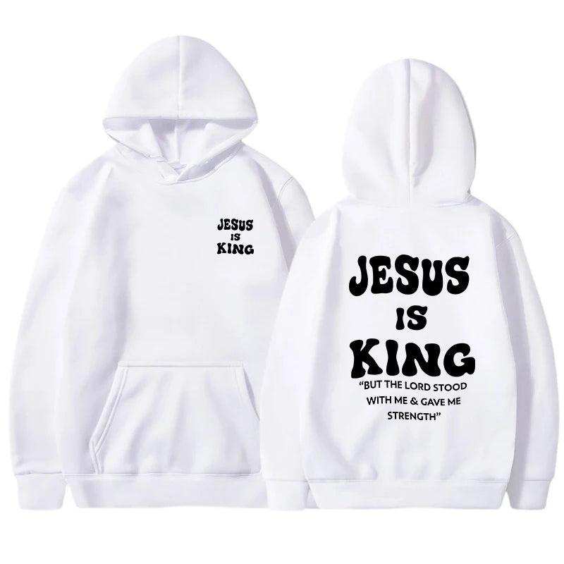 Jesus Is King Christian Hoodies