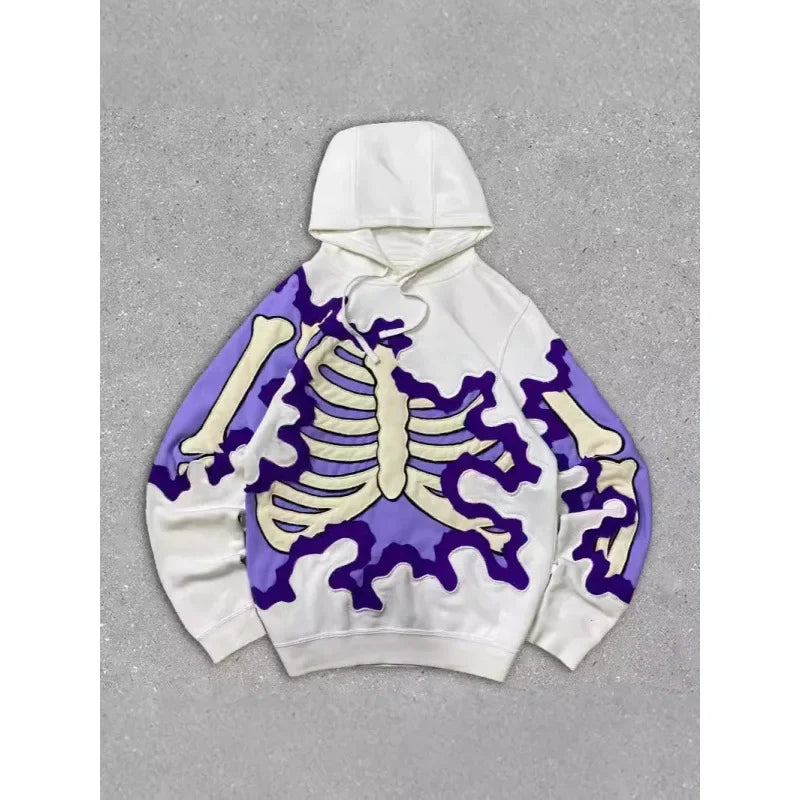 New Fashionable Halloween Harajuku Skeleton Hoodies