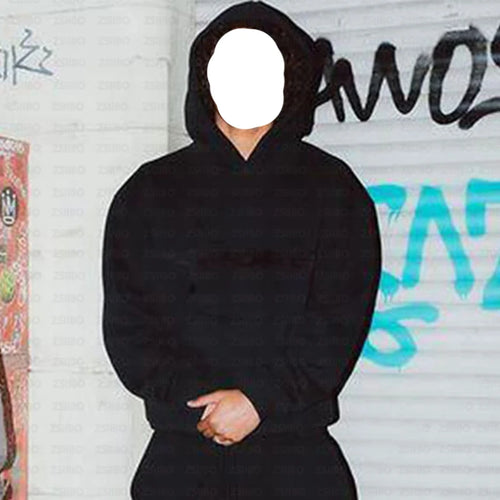 NOFS Letter Embroidery Fashion Brand Loose Oversized Hoodie Y2K