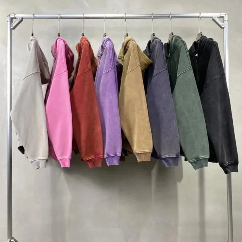 Acid Wash Hoodie Hoodies Oversized Unisex