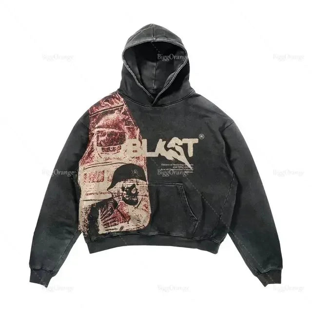 Oversized Streetwear Hoodie Vintage Astro world Streetwear