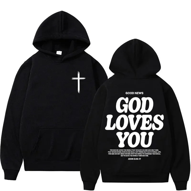 Christian Hoodie God Loves You